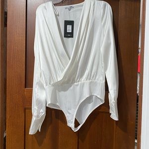 White blouse bodysuit